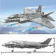 moc military f-35 aircraft lightning fighter jet bricks toy moc military f-35 aircraft lightning fighter jet bricks toy