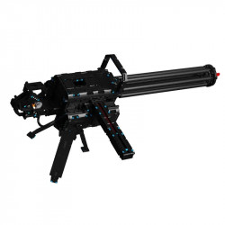 moc military gatling cannon gun weapon bricks toy t2036
