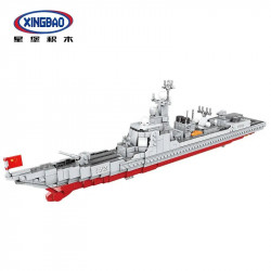 moc military guided missiles destroyer warship bricks toys