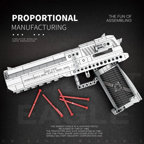 moc military gun desert eagle pistol bricks toys 77001 moc military gun desert eagle pistol bricks toys 77001