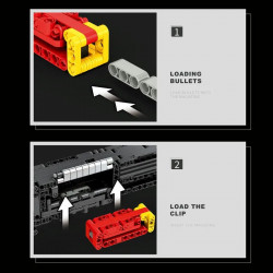 moc military gun super shorty pistol bricks toys 77002