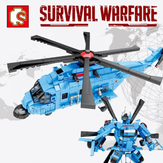 moc military h-92 armed helicopter mecha robots bricks toy moc military h-92 armed helicopter mecha robots bricks toy