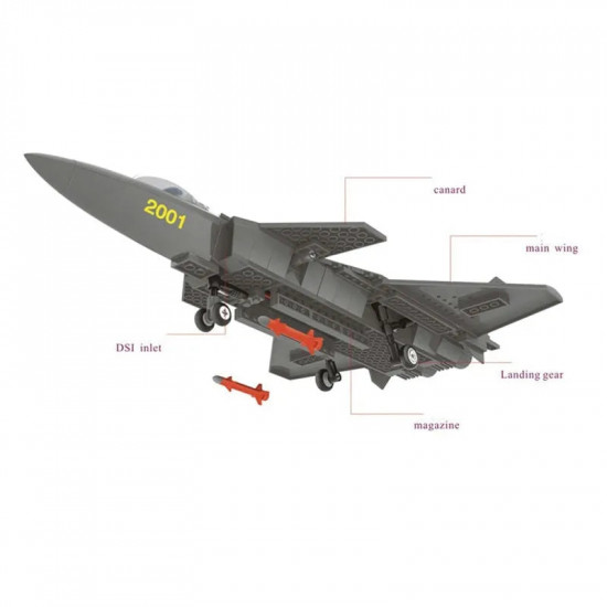moc military j20 stealth fighter plane bricks toys kids moc military j20 stealth fighter plane bricks toys kids