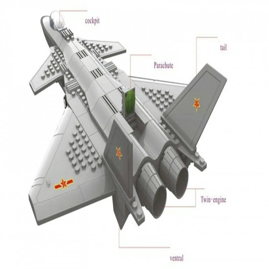 moc military j20 stealth fighter plane bricks toys kids moc military j20 stealth fighter plane bricks toys kids