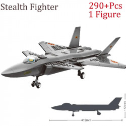 moc military j20 stealth fighter plane bricks toys kids
