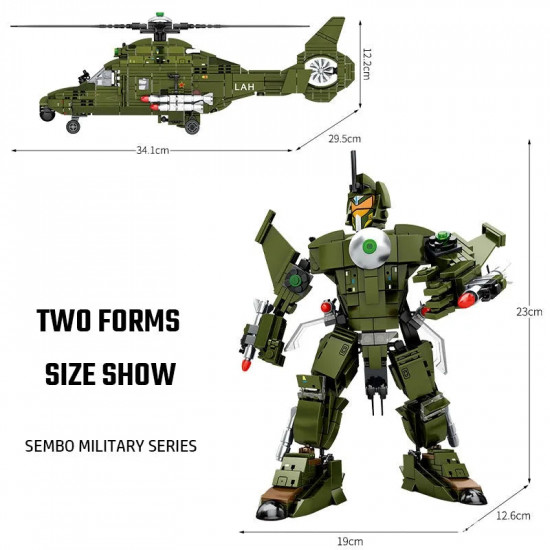 moc military light armed helicopter mecha robots bricks toys moc military light armed helicopter mecha robots bricks toys