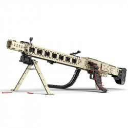 moc military mg24 electric machine gun bricks kids toys