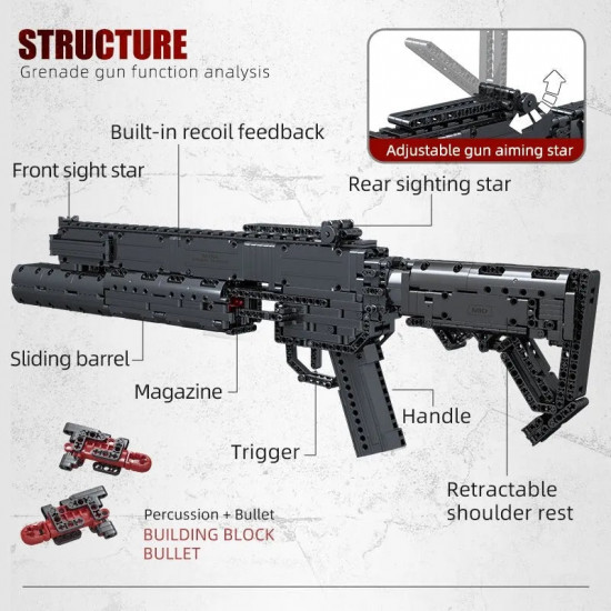 moc military motorized grenade launcher gun bricks toy 14014 moc military motorized grenade launcher gun bricks toy 14014