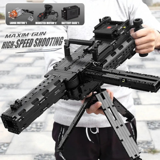 moc military motorized maxim burst gun bricks toys 14009 moc military motorized maxim burst gun bricks toys 14009