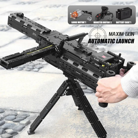 moc military motorized maxim burst gun bricks toys 14009 moc military motorized maxim burst gun bricks toys 14009