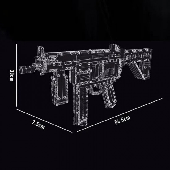 moc military mp5 submachine gun weapon bricks toy t2035 moc military mp5 submachine gun weapon bricks toy t2035