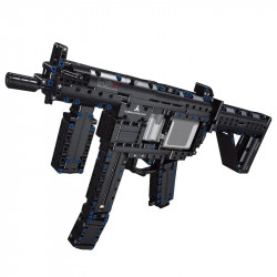 moc military mp5 submachine gun weapon bricks toy t2035