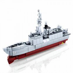 moc military navy 054a escort warship bricks toy