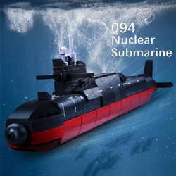 moc military navy 094 nuclear submarine bricks toys