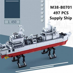 moc military navy 906b supply vessel bricks toys