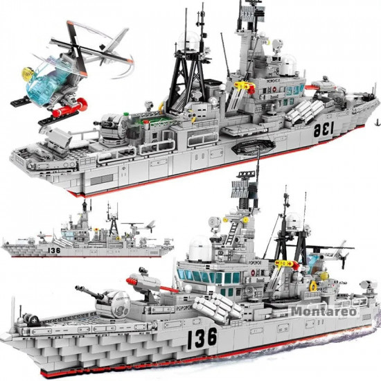 moc military navy 956 destroyer battleship bricks toy moc military navy 956 destroyer battleship bricks toy