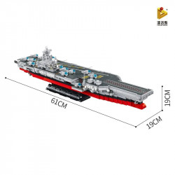 moc military nimitz-class aircraft carrier warship bricks toy