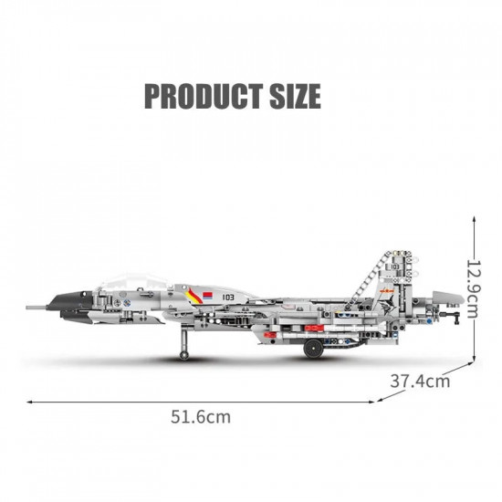 moc military rc j-15 flying shark aircraft bricks toy moc military rc j-15 flying shark aircraft bricks toy