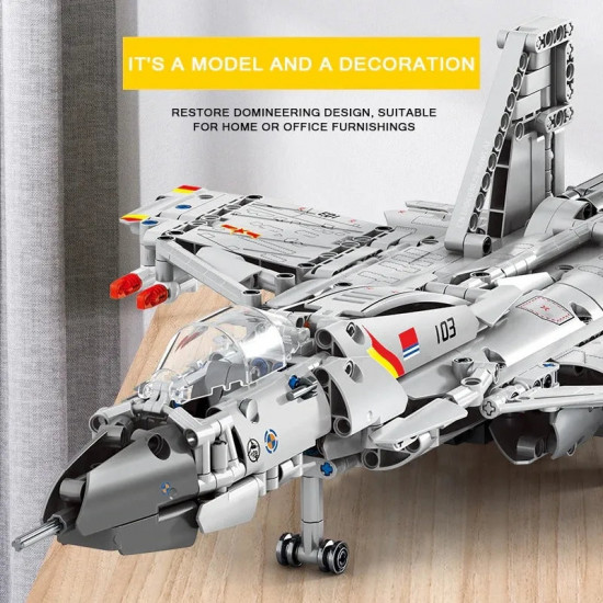 moc military rc j-15 flying shark aircraft bricks toy moc military rc j-15 flying shark aircraft bricks toy