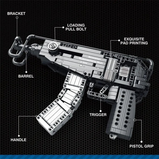 moc military scorpion sub machine gun bricks toys moc military scorpion sub machine gun bricks toys