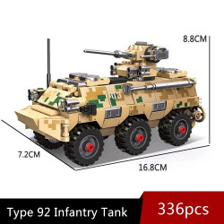 moc military type 92 infantry fighting vehicle bricks toys