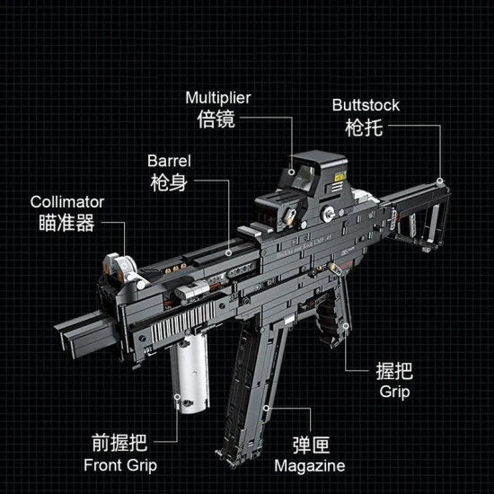 moc military ump45 smg gun assault rifle bricks toy moc military ump45 smg gun assault rifle bricks toy