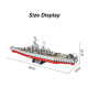 moc military uss iowa-class battleship warship bricks toys moc military uss iowa-class battleship warship bricks toys