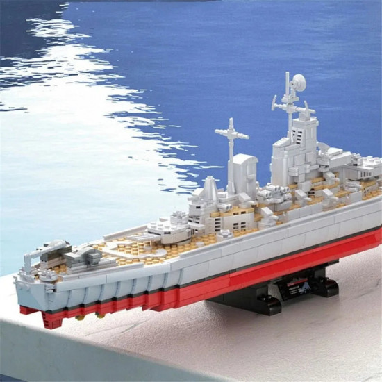 moc military uss iowa-class battleship warship bricks toys moc military uss iowa-class battleship warship bricks toys