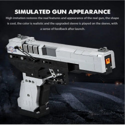 moc military weapon swat combat pistol gun bricks toys