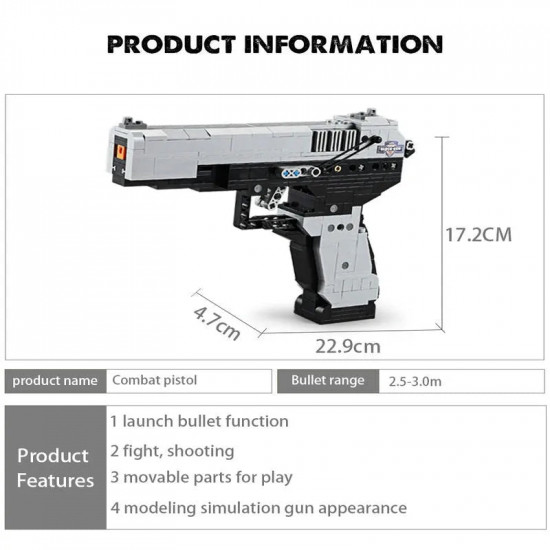 moc military weapon swat combat pistol gun bricks toys moc military weapon swat combat pistol gun bricks toys