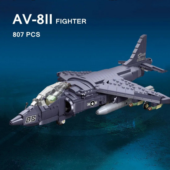 moc military ww2 av-8ii harrier attack aircraft plane bricks toys moc military ww2 av-8ii harrier attack aircraft plane bricks toys