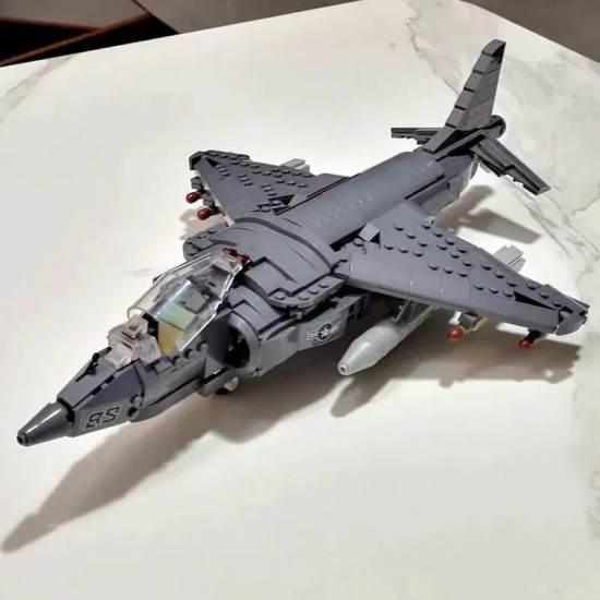 moc military ww2 av-8ii harrier attack aircraft plane bricks toys moc military ww2 av-8ii harrier attack aircraft plane bricks toys