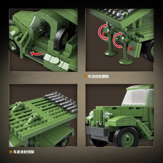 moc military ww2 bm13 rocket artillery vehicle bricks toys moc military ww2 bm13 rocket artillery vehicle bricks toys