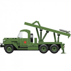 moc military ww2 bm13 rocket artillery vehicle bricks toys