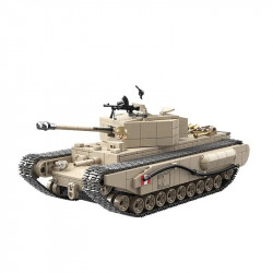 moc military ww2 churchill infantry uk tank bricks kids toy