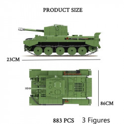moc military ww2 cromwell a27 mk vii tank bricks toys