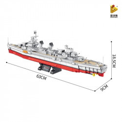 moc military ww2 fletcher class destroyer bricks battleship