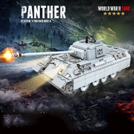 moc military ww2 german panther tank bricks toy moc military ww2 german panther tank bricks toy
