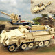 moc military ww2 half track cannon truck bricks toy moc military ww2 half track cannon truck bricks toy