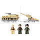 moc military ww2 half track cannon truck bricks toy moc military ww2 half track cannon truck bricks toy