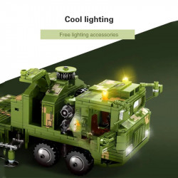 moc military ww2 hq-9 anti aircraft missile bricks toy