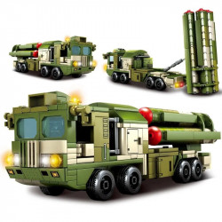 moc military ww2 hq-9 anti aircraft missile system bricks toy