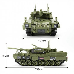 moc military ww2 leopard 2 main battle tank bricks toys