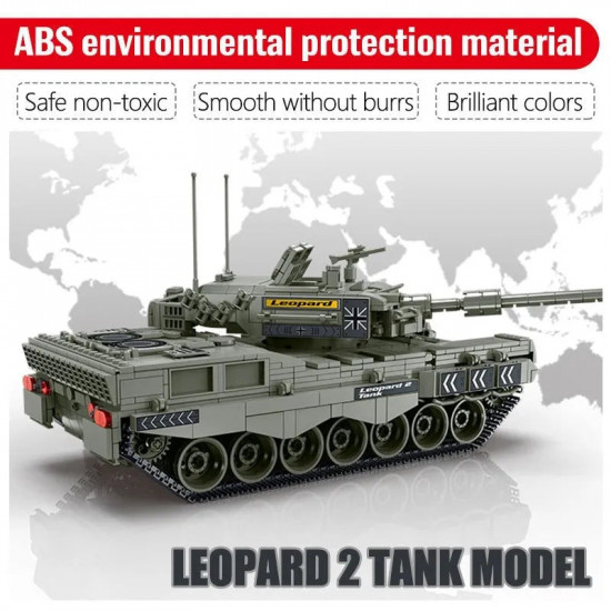 moc military ww2 leopard 2a4 battle tank bricks toys moc military ww2 leopard 2a4 battle tank bricks toys