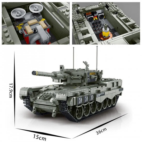 moc military ww2 leopard 2a4 battle tank bricks toys moc military ww2 leopard 2a4 battle tank bricks toys