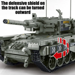 moc military ww2 leopard 2a4 battle tank bricks toys