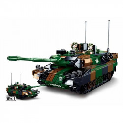 moc military ww2 leopard 2a5 tank bricks toys