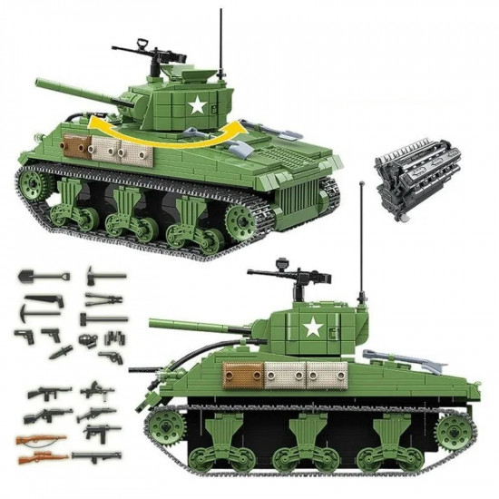moc military ww2 m4a1 us army sherman tank bricks toy moc military ww2 m4a1 us army sherman tank bricks toy