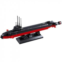 moc military ww2 navy nuclear submarine bricks toy