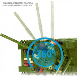 moc military ww2 t64 main battle tank bricks toys